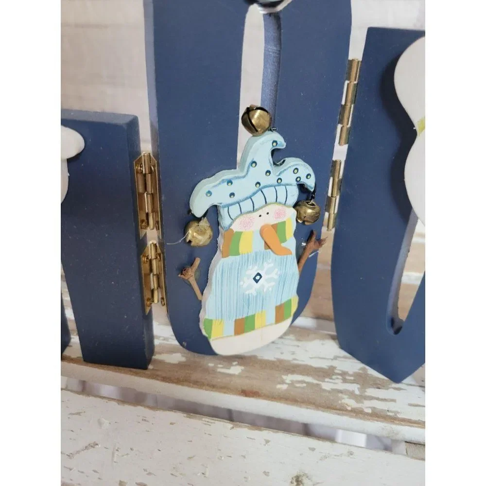 Snowman snow‎ jointed home Xmas decor folk art fun